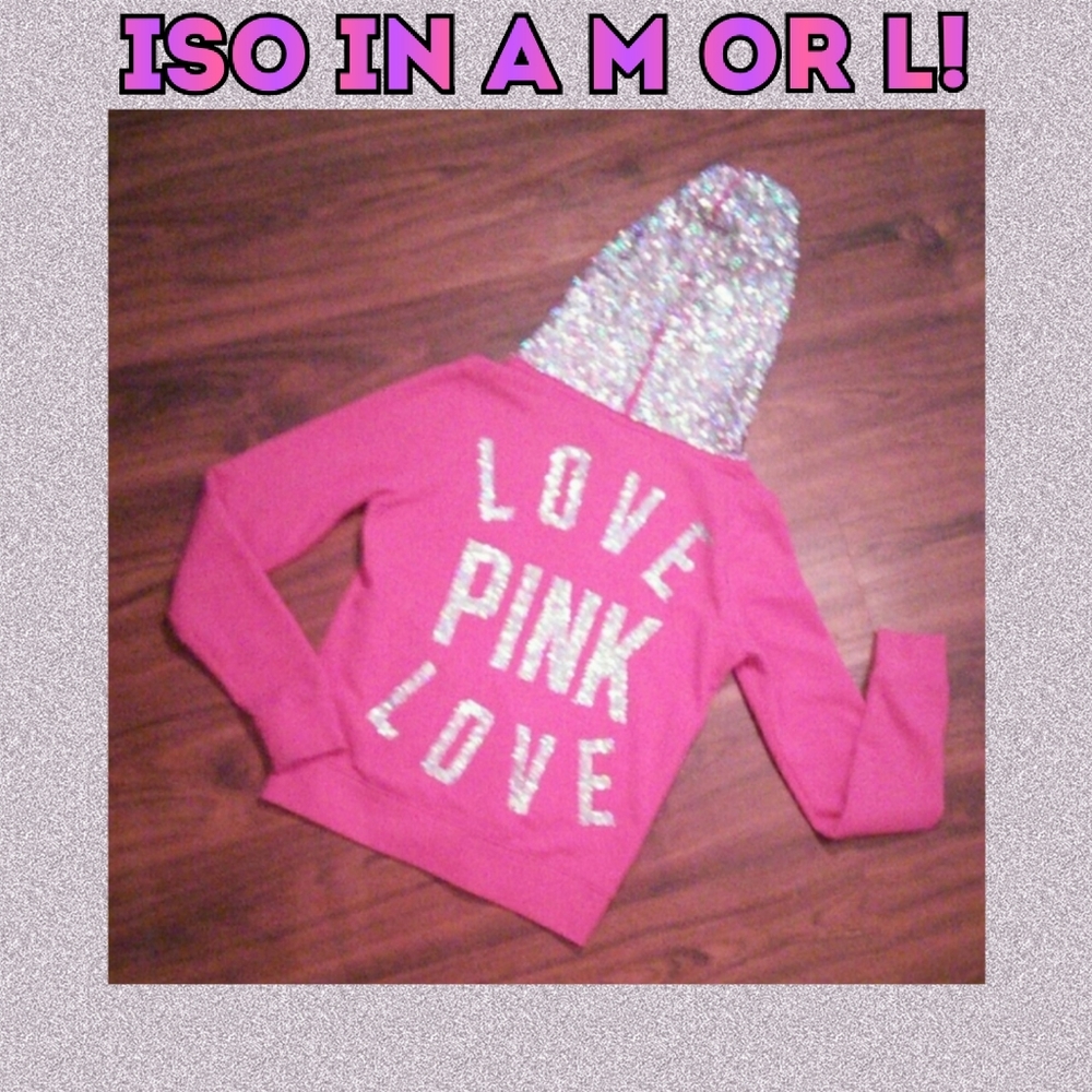PINK Victoria's Secret Bling Full Zip Hoodie (ISO)